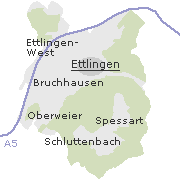 Orte im Stadtgebiet von Ettlingen