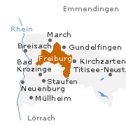 Freiburg und Umgebung im Breisgau, Stadt in Baden-Württemberg