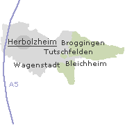 Lage einiger Ortsteile von Herbolzheim
