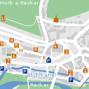 Sehenswertes und Markantes in der Innenstadt von Horb am Neckar