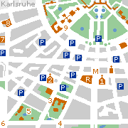 Karlsruhe Stadtplan Innenstadt Sehenswürdigkeiten