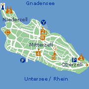 Reichenau - Plan der Insel und Markantes