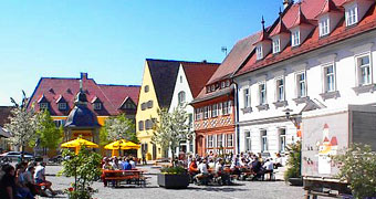 Marktplatz von Höchstadt an der Aiach