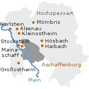 Aschaffenburg, Landkreis in Unterfranken
