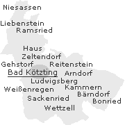 Orte im Stadtgebiet von Bad Kötzting