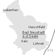 Orte im Gebiet von Bad Neustadt an der Saale