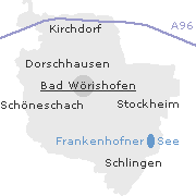 Lage von Orten im Stadtgebiet von Bad Wörishofen