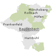 Orte der Marktgemeinde Baudenbach