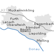 Orte im Stadtgebiet von Bogen an der Donau
