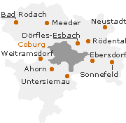 Coburg Landkreis in Oberfranken