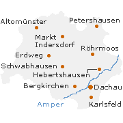 Dachau Kreis in Oberbayern