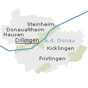 Orte im Stadtgebiet von Dillingen an der Donau