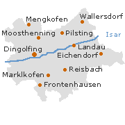 Dingolfing Landau Kreis in Niederbayern