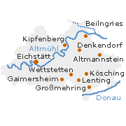 Eichstätt Kreis in Oberbayern