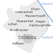 Orte im Stadtgebiet von Freilassing
