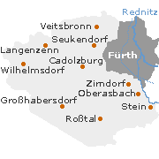 Fürth Landkreis in Mittelfranken Land Bayern