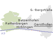 Orte im Stadtgebiet von <gersthofen