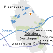 Orte im Stadtgebiet von Günzburg