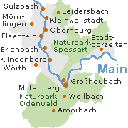 Miltenberg Kreis in Unterfranken
