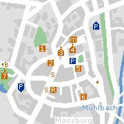 Sehenswürdigkeiten in der Innenstadt von Moosburg a.d.Isar