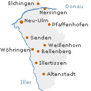 Neu-Ulm Kreis im Schwäbischen, Bayern