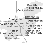 Orte im Stadtgebiet von Uffenheim
