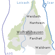 einige Orte im Stadtgebiet von Wolfratshausen