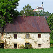 Blick von der Bartmühle im Zottbachtale zur Kirche