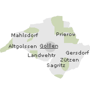 Lage einiger Ortsteile von Golßen