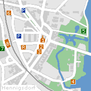 Markantes und Sehenswürdigkeiten in der Innenstadt von Hennigsdorf