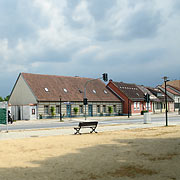 Rheinsberg mit typischer Häuserzeile
