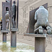 Skulpturen-Brunnen in der Bürgermeister-Smidt-Straße