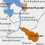 Umgebung von Bremen und Bremerhaven