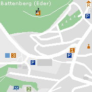 Sehenswertes und Markantes in der Innenstadt von Battenberg (Eder)