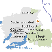 Orte im Stadtgebiet von Güstrow