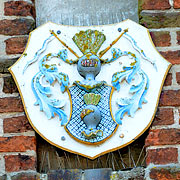 Wappen am Stadttor von Usedom