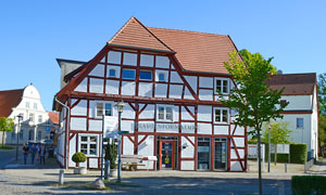 Tourismusinformation der ältesten Haus der Stadt Bergen