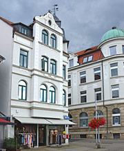 Alfeld, Wohn- und Geschäftshäuser an der Paulistraße