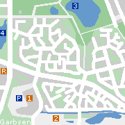 Garbsen, Stadtplan der Sehenswürdigkeiten in der Innenstadt