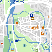 Sehenswertes und Markantes in der Innenstadt von Gronau (Leine)