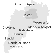 Orte im Stadtgebiet von Jever