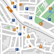 Laatzen, Stadtplan der Sehenswürdigkeiten in der Innenstadt
