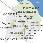 Orte im Stadtgebiet von Varel
