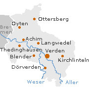 Verden Kreis in Niedersachsen