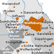 Umgebung von Wolfsburg in Niedersachsen
