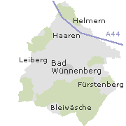 Orte im Stadtgebiet von Bad Wünnenberg