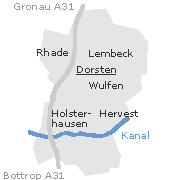 Dorsten, Stadt im Recklinghausen Kreis in Nordrhein-Westfalen - tourbee.de