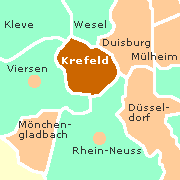 Umgebungskarte von Krefeld 