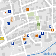 Sehenswertes und Markantes in der Innenstadt von Eisenberg (Pfalz)