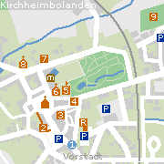 Sehenswertes und Markantes in der Innenstadt von Kirchheimbolanden